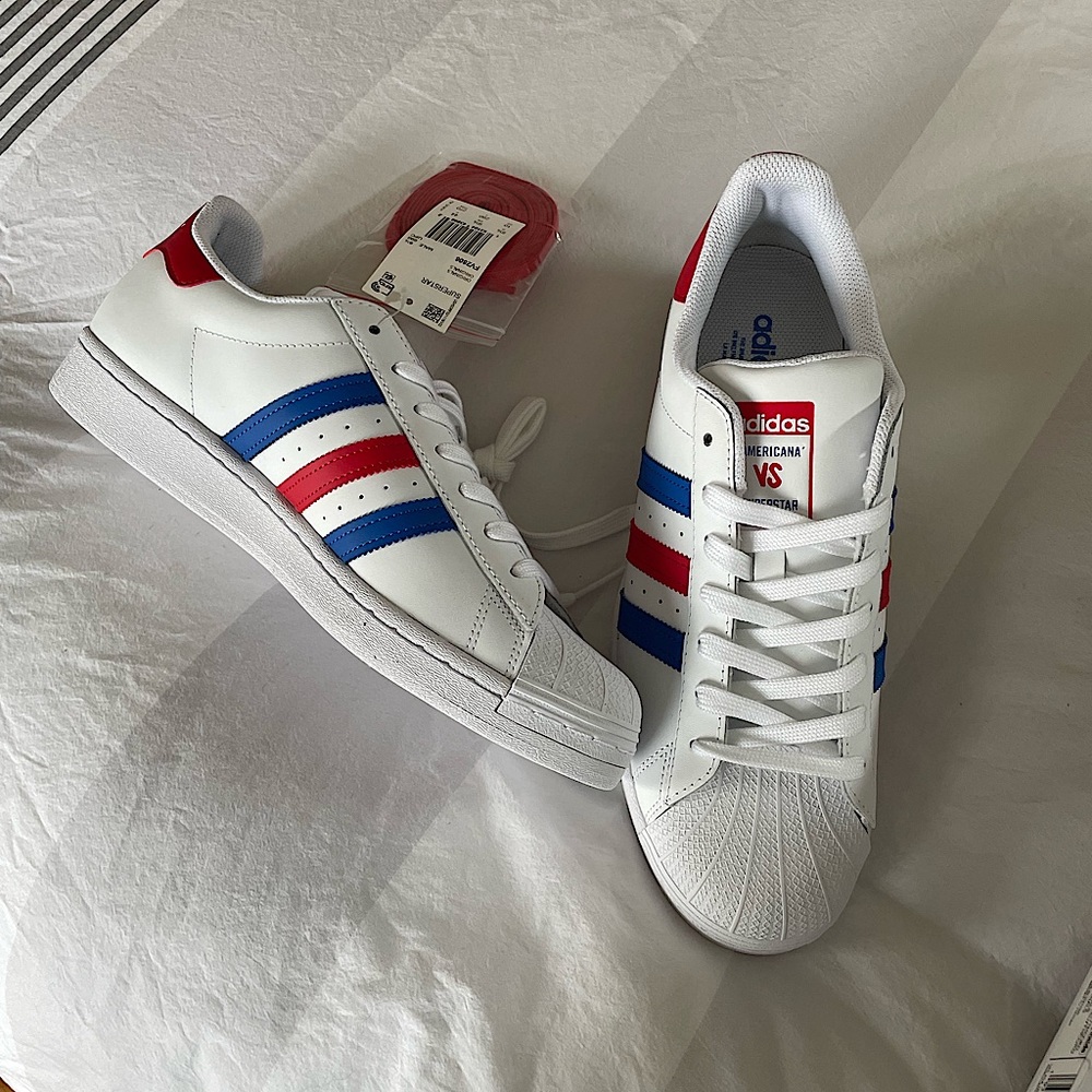 Adidas Americana vs. Superstar sneakers (new with tags)